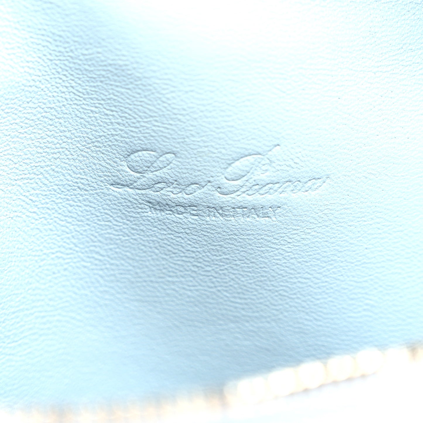 Grained Calfskin L19 Extra Pocket Pouch Minty Breeze