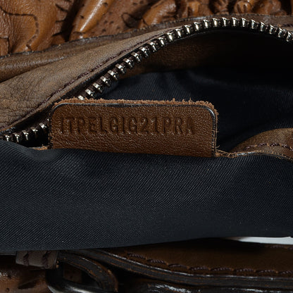 Burberry Lace Leather Avondale Hobo Degrade Brown 8 of 10