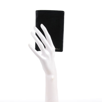 Fendi Lambskin Woven Bi-Fold Wallet Black 2 of 8