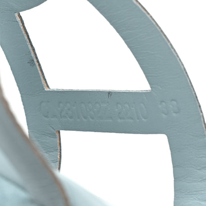 Hermes Nappa Gipsy Sandals 38 Vert D'eau 8 of 12