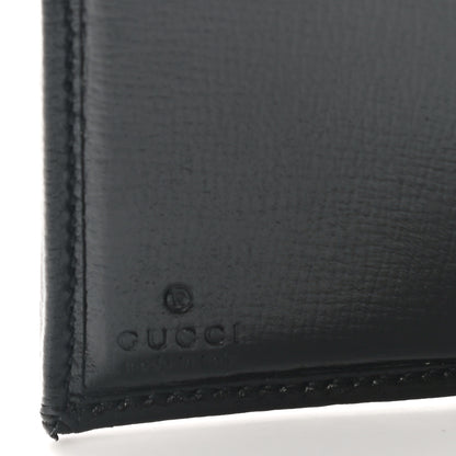 Balenciaga X GUCCI Canvas Azalea Calfskin Flora Logo Print Neo Classic Wallet White Multicolor Black 7 of 9