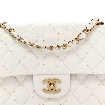 Chanel Caviar Quilted Small Double Flap White 8 of 10
