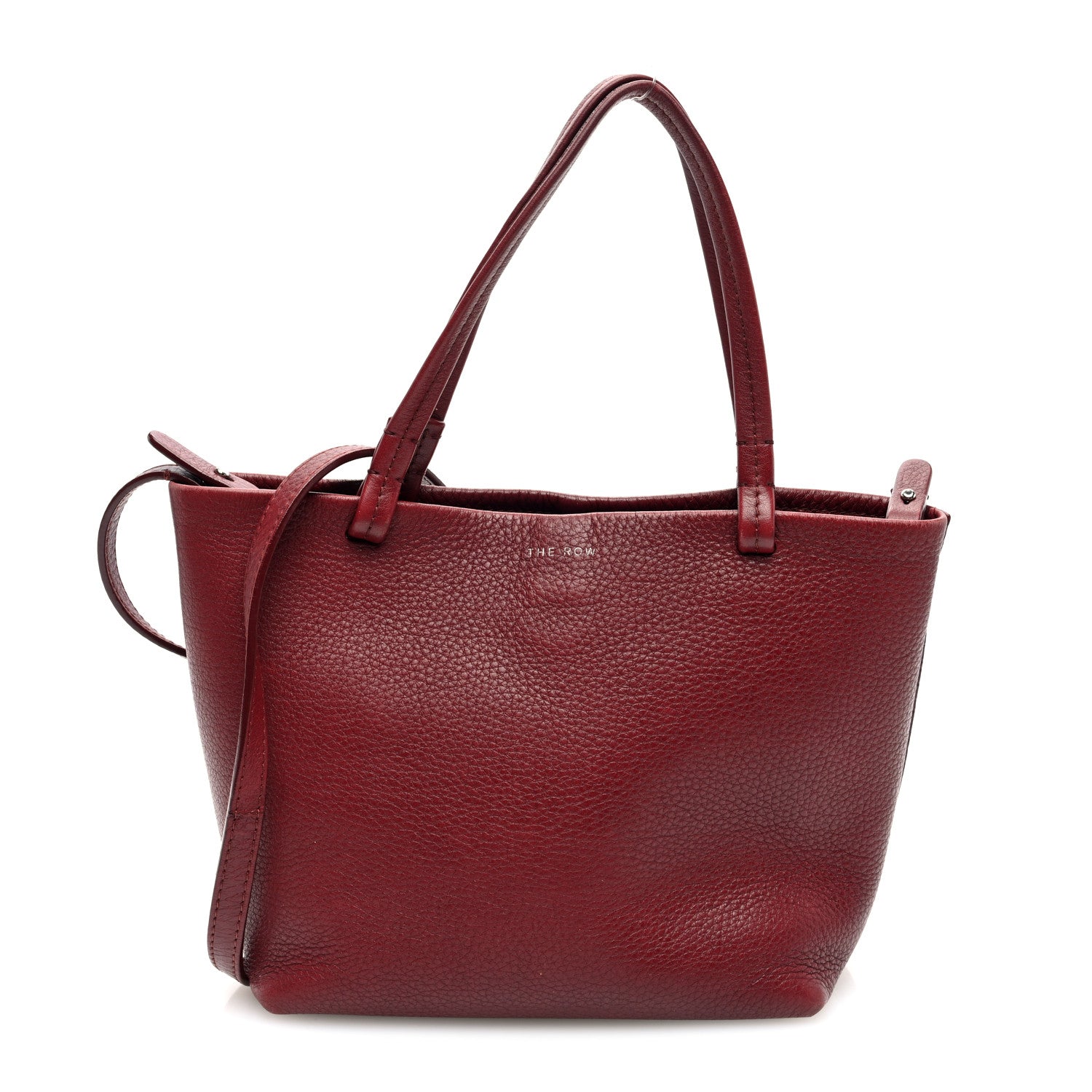 The Row Grained Calfskin Small Park Tote Terracotta 1 of 11