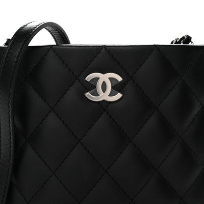 Chanel Lambskin Quilted Crossbody Bag Black 8 of 10