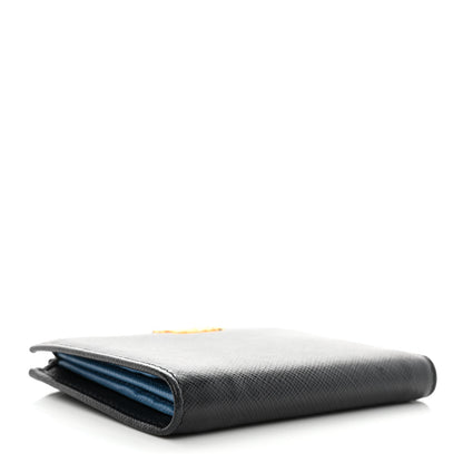 Prada Saffiano Robot Compact Wallet Black 4 of 8