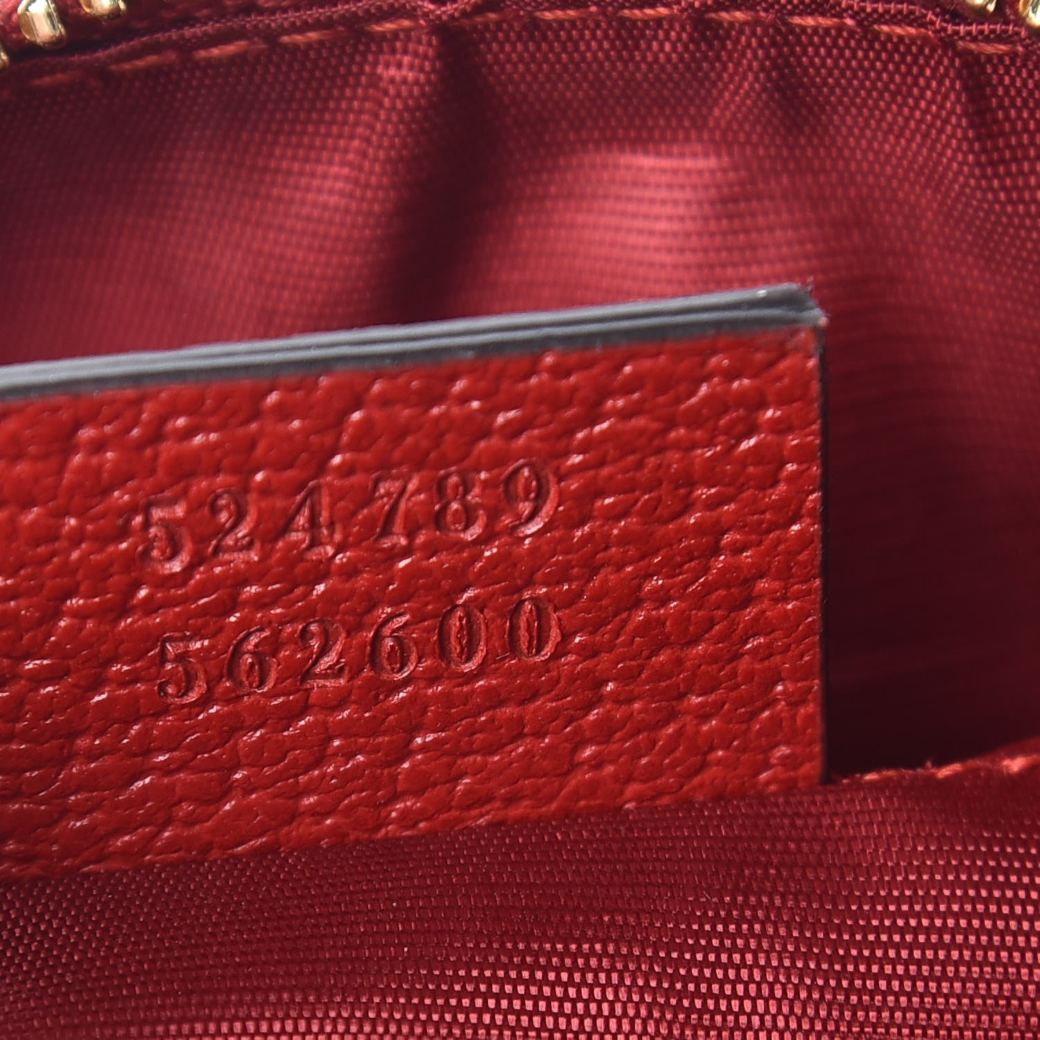 Gucci Canvas Sylvie Stripe Logo Cosmetic Case Mystic White Hibiscus Red Maritime 7 of 7