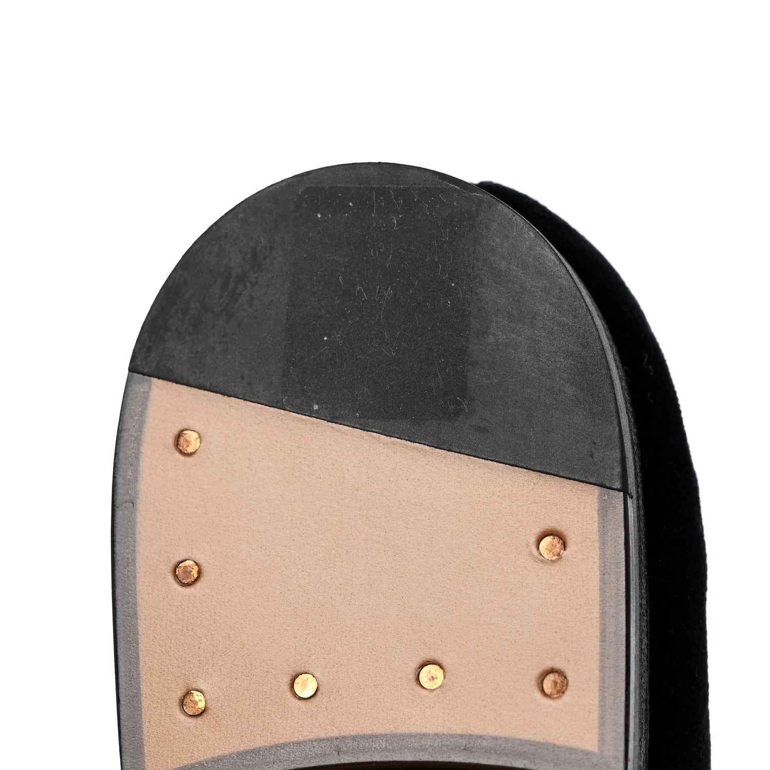 Gucci Velvet Horsebit Womens Jordaan Loafers 37 Black 10 of 14