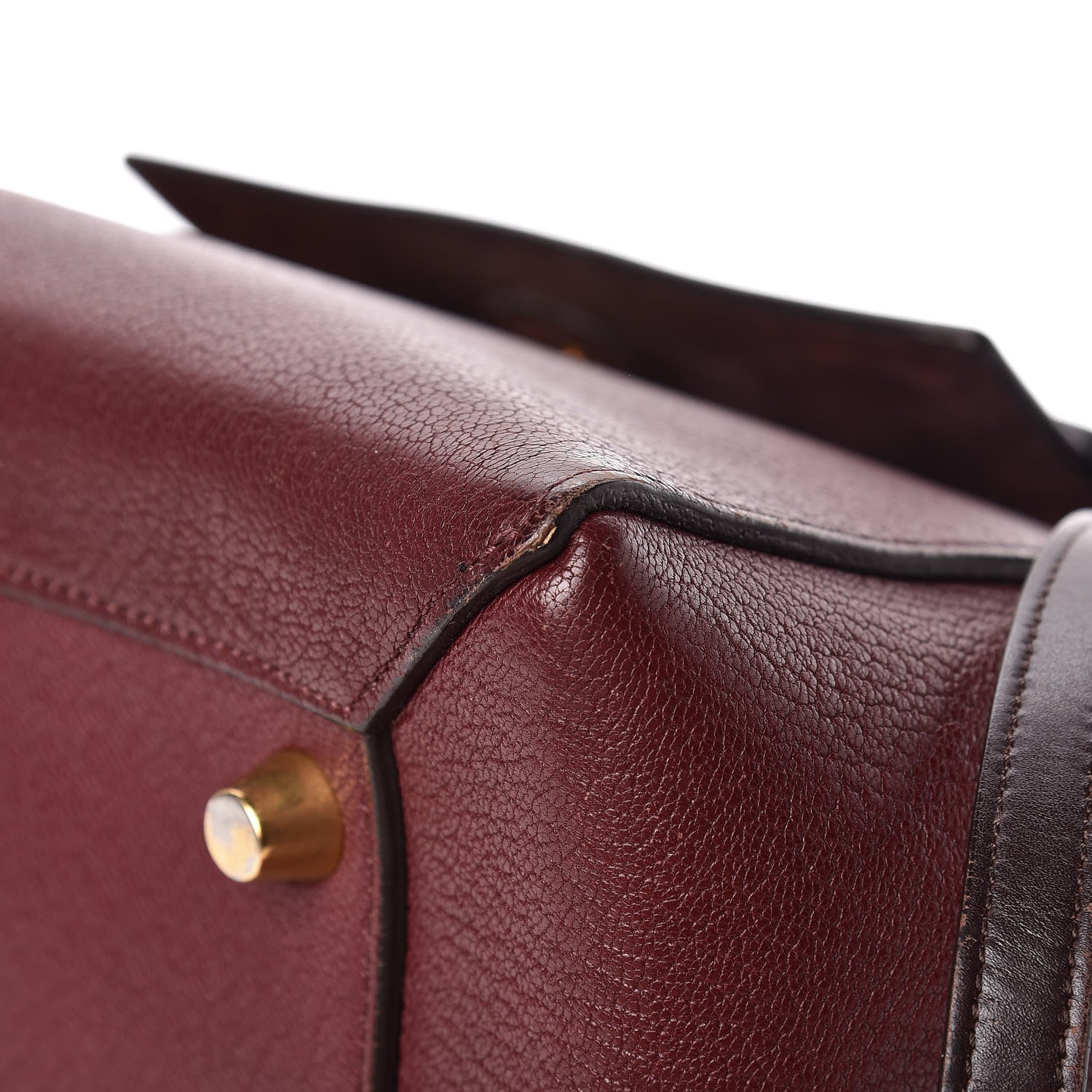 Celine Goatskin Smooth Calfskin Mini Belt Bag Burgundy 11 of 23