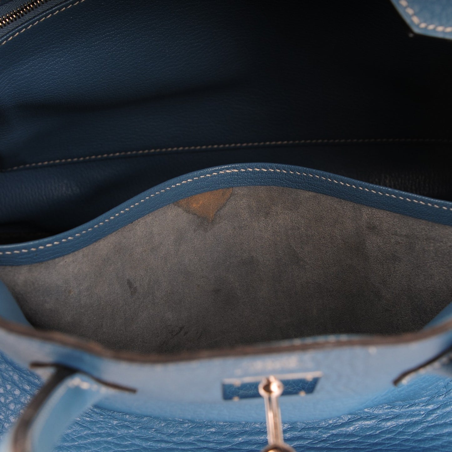 Taurillon Clemence Birkin 35 Blue Jean