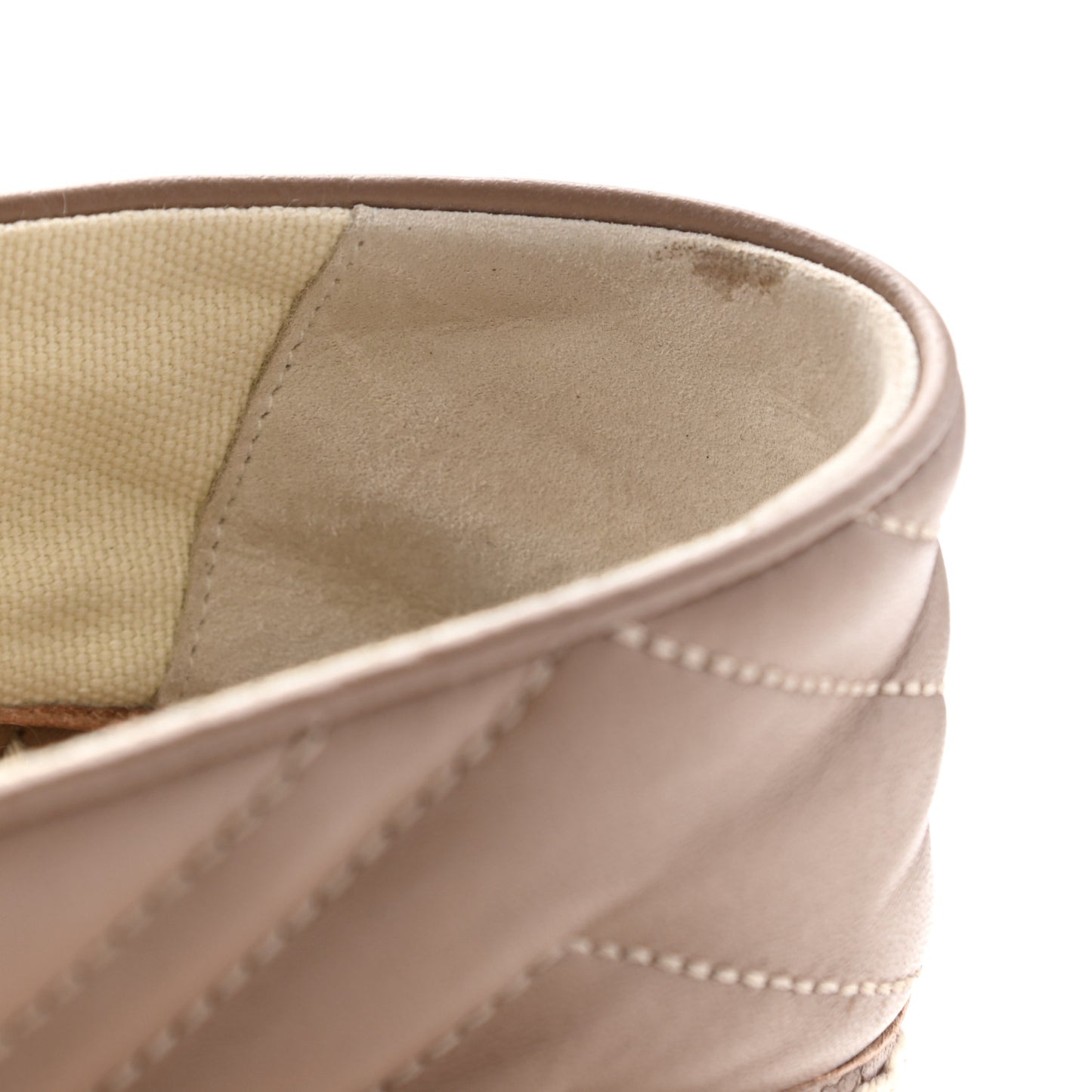 Nappa Matelasse GG Marmont Espadrilles 37.5 Porcelain Rose