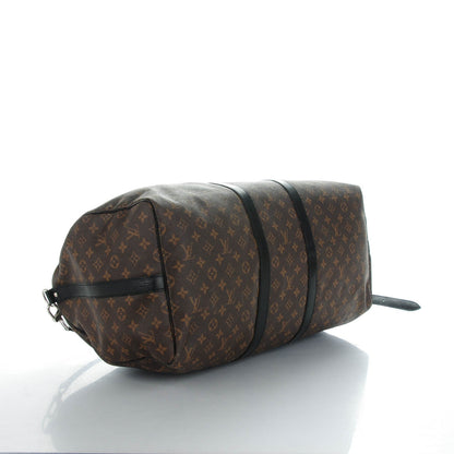 Louis Vuitton Monogram Macassar Keepall Bandouliere 55 4 of 7
