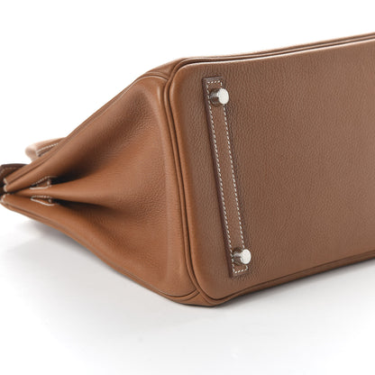 Hermes Natural Barenia Faubourg Birkin 30 Fauve 6 of 10