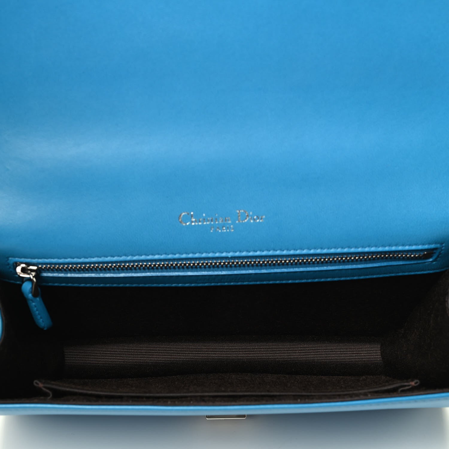 Christian Dior Grained Calfskin Medium Diorama Flap Bag Bleu De Minuit 4 of 4