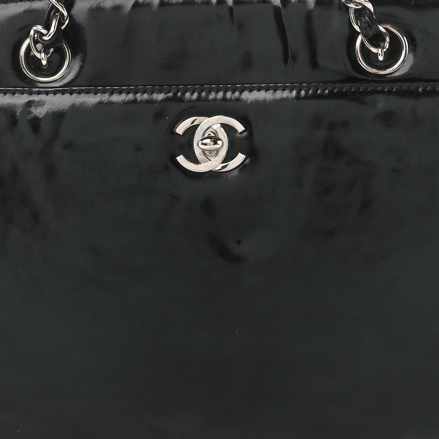 Chanel Patent Handbag Black 9 of 11