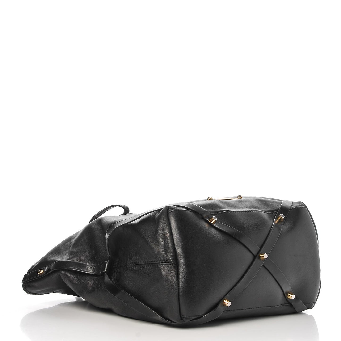 Lambskin Medium East West Tote Black