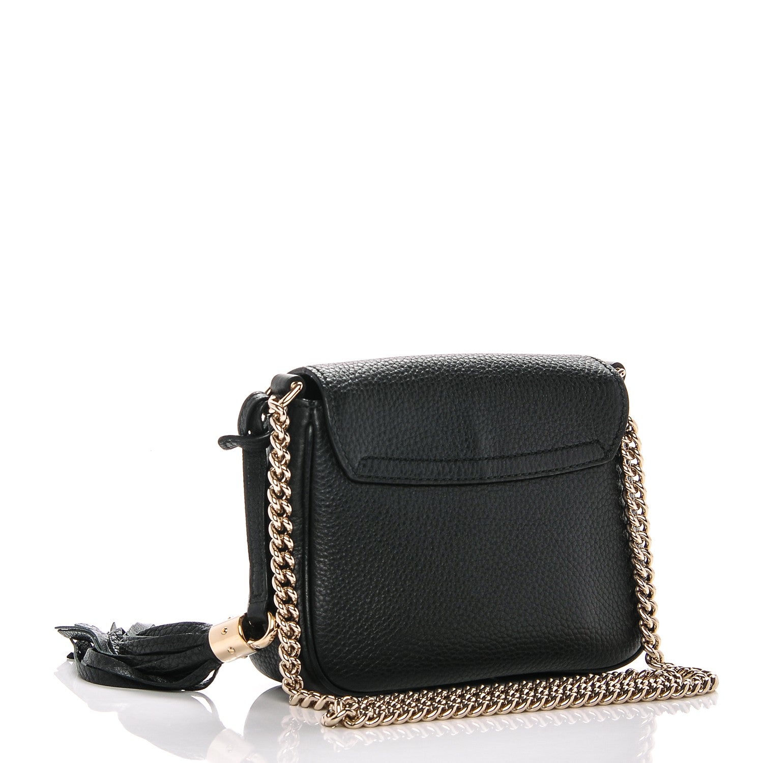 Gucci Pebbled Calfskin Small Soho Flap Crossbody Black 3 of 7