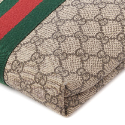Gucci GG Supreme Monogram Web Messenger Bag Black 5 of 9