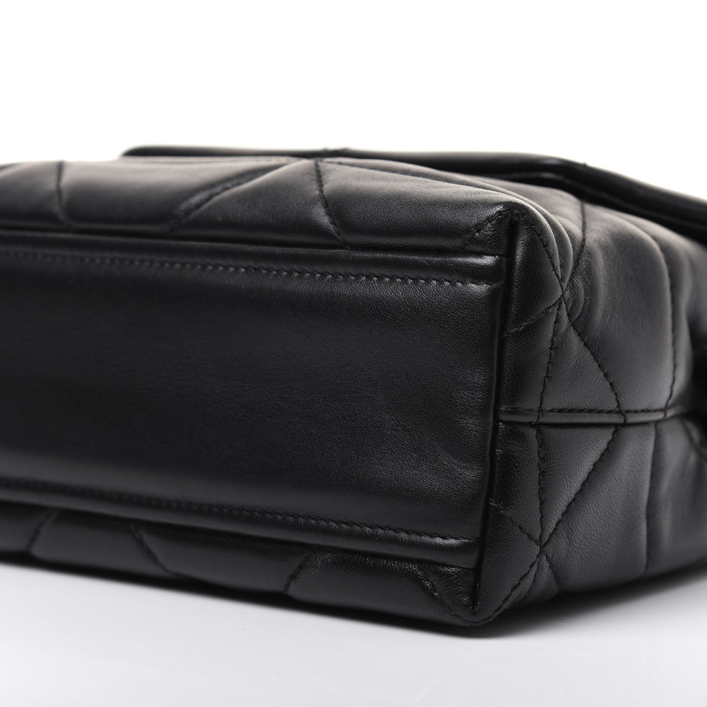Nappa Triangle Stitched Small Spectrum Bag Black