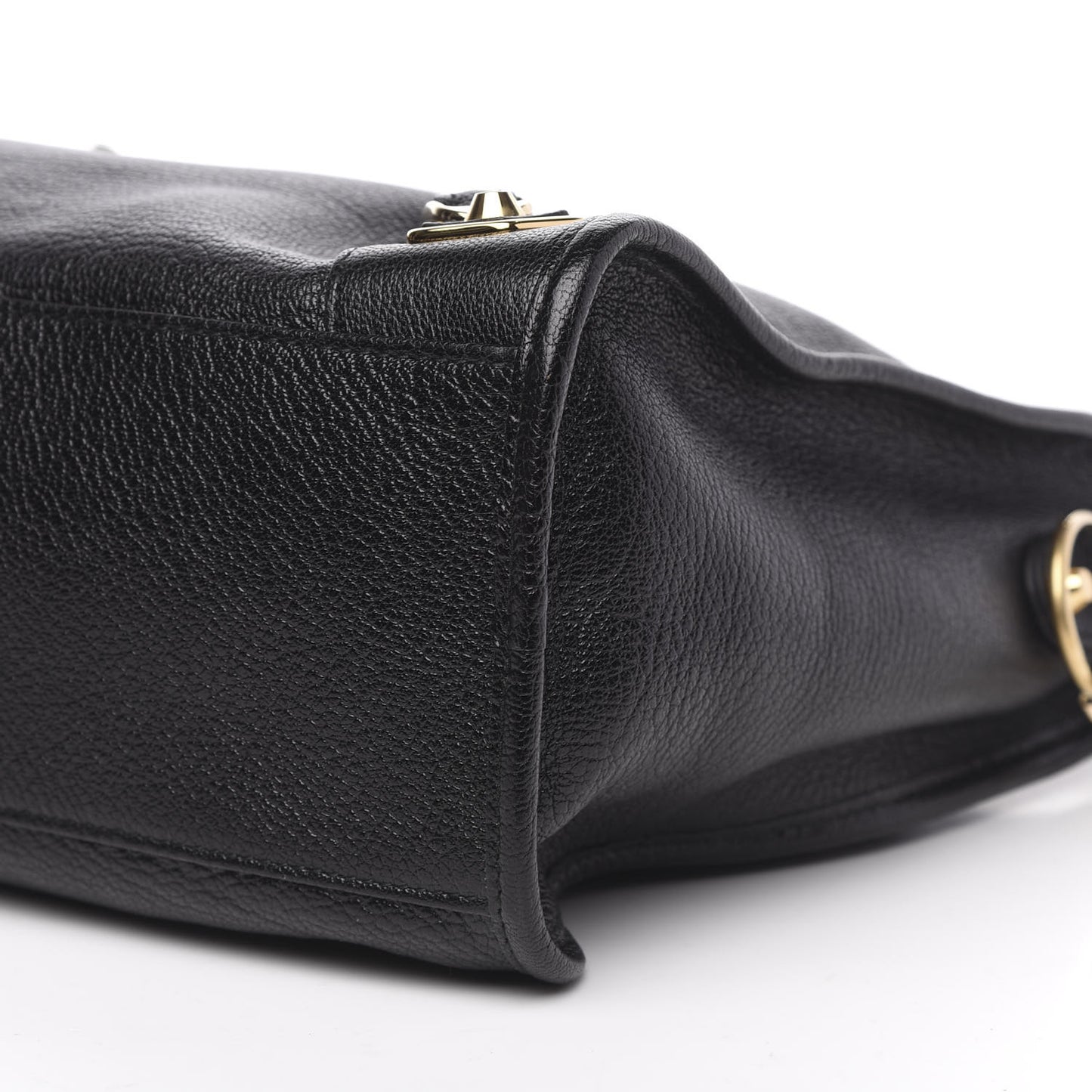 Chevre Gold Metallic Edge Hardware City Black