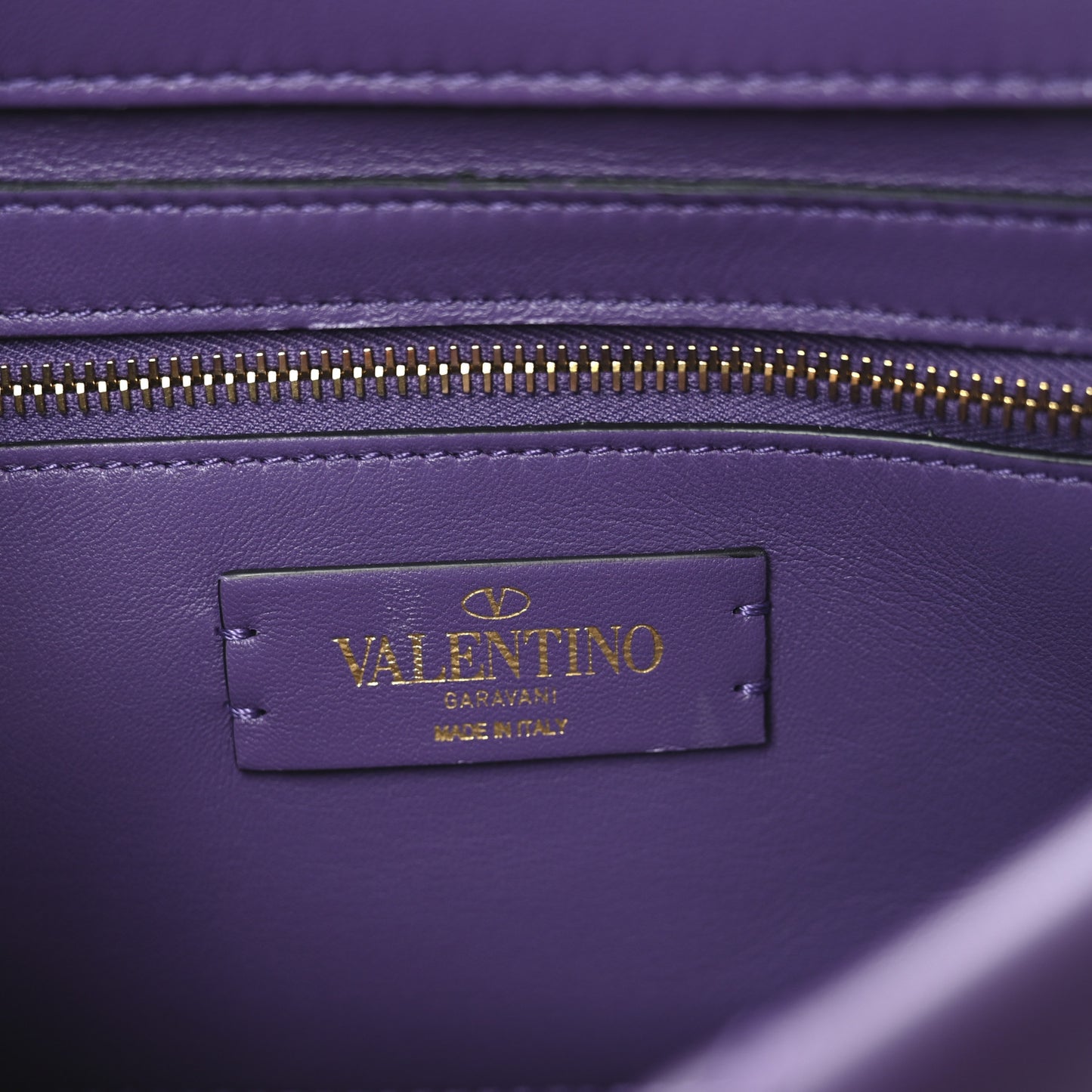 Nappa Medium Roman Stud Shoulder Bag Indian Violet
