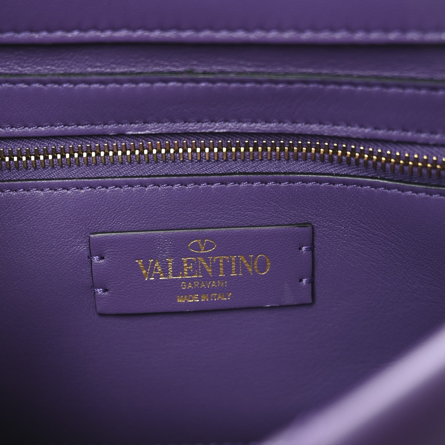 Valentino Garavani Nappa Medium Roman Stud Shoulder Bag Indian Violet 6 of 9