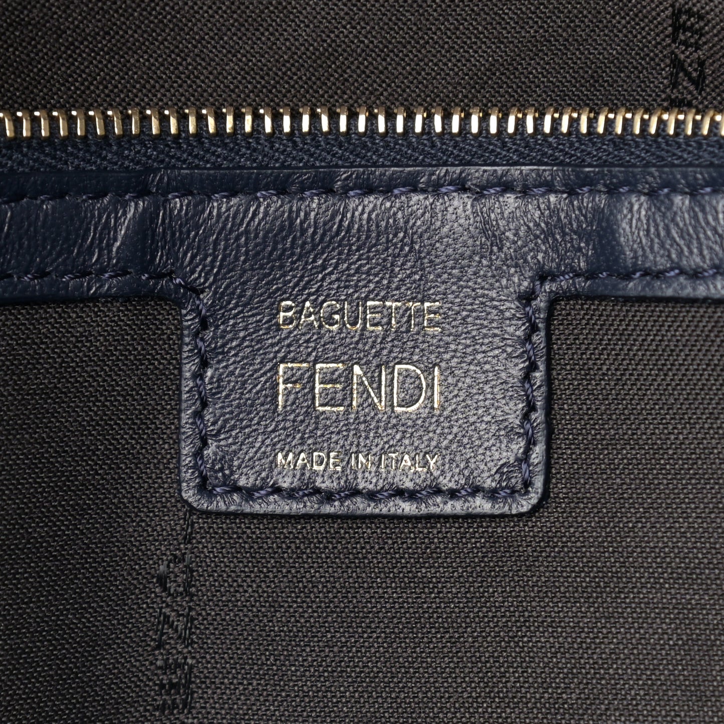 Nappa FF 1974 Embossed Baguette Midnight