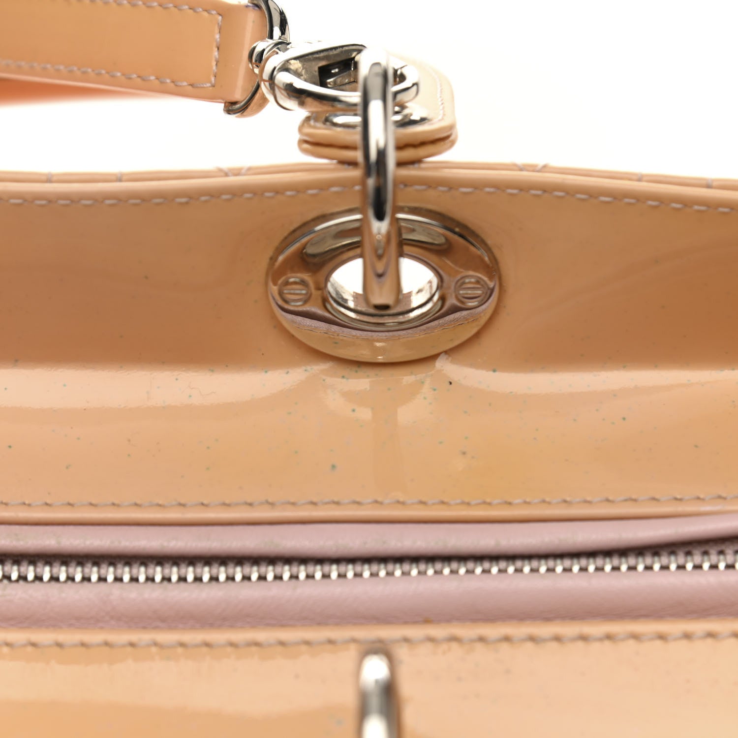 Christian Dior Patent Cannage Large Lady Dior Dark Beige 13 of 14