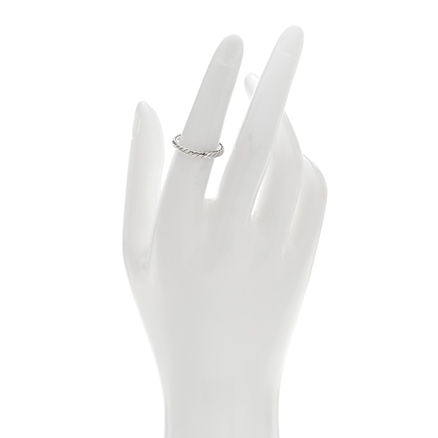 Sterling Silver Stackable Cable Ring 51 5.75