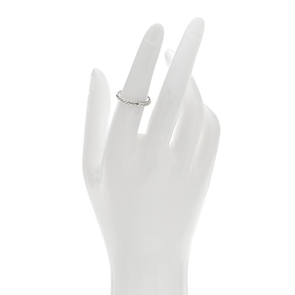 David Yurman Sterling Silver Stackable Cable Ring 51 5.75 2 of 4