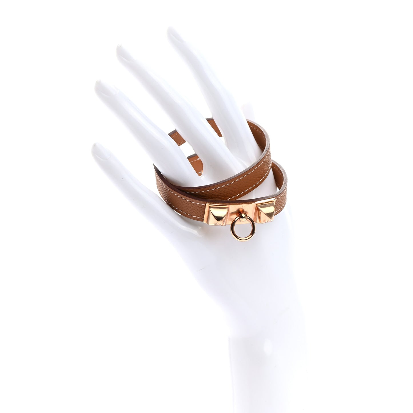 Epsom Rivale Double Tour Bracelet T3 Gold