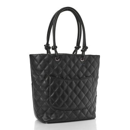Chanel Calfskin Quilted Medium Cambon Tote Black 3 of 10