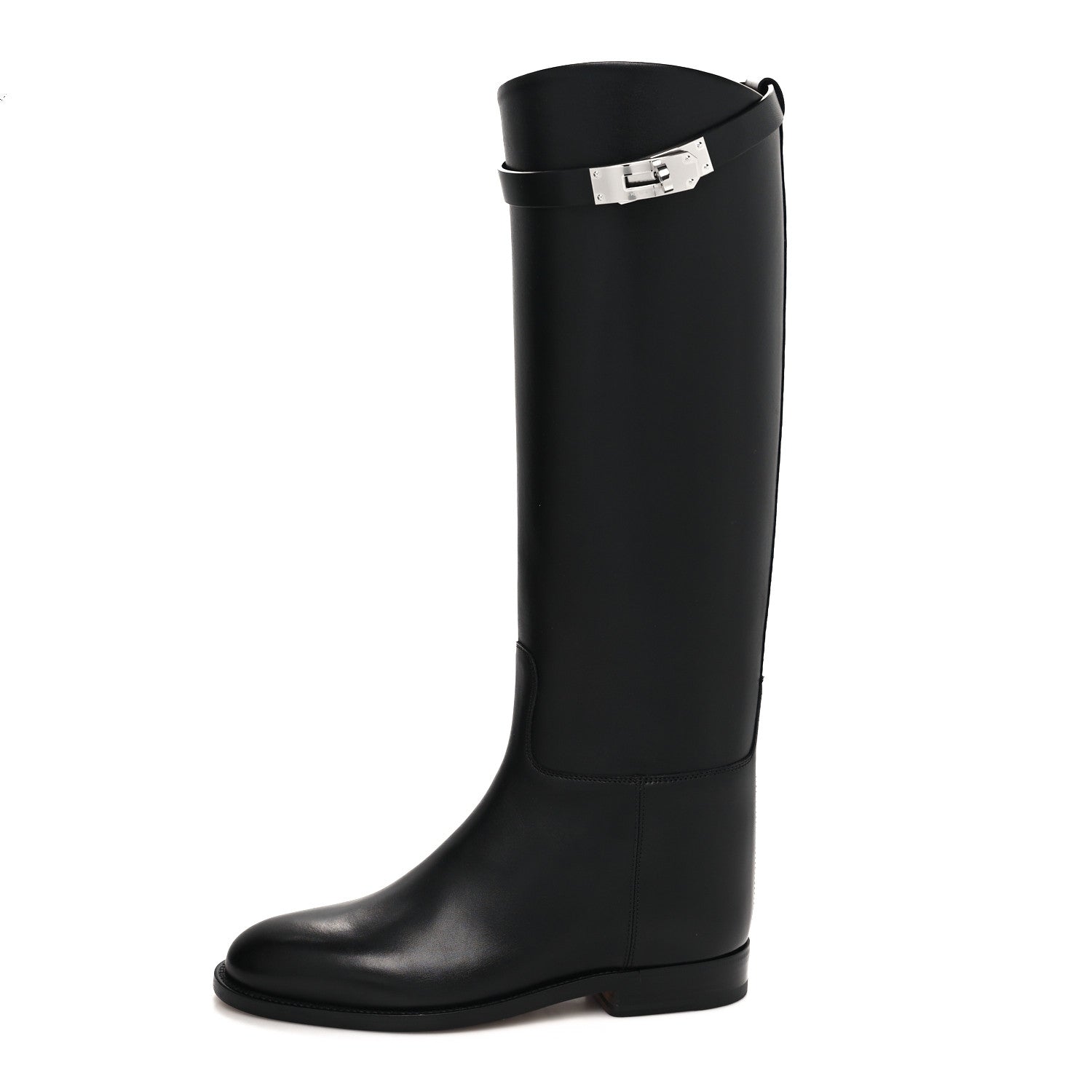 Hermes Box Kelly Jumping Boots 35 Black 1 of 8