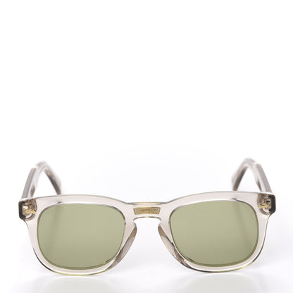 Gucci Acetate Square Frame Opulent Luxury GG0181S Sunglasses Grey Transparent 2 of 8