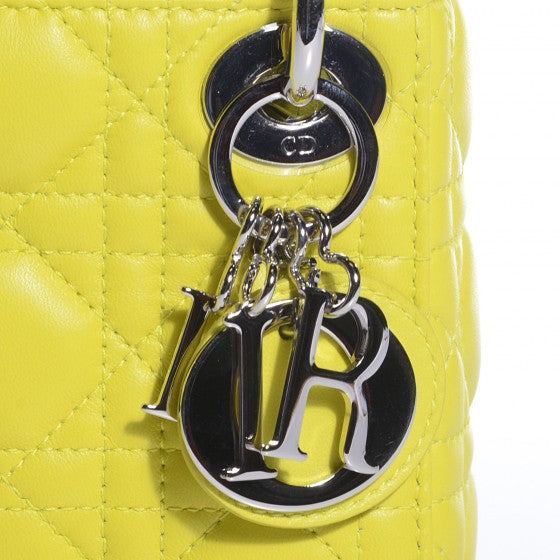 Christian Dior Lambskin Cannage Nano Lady Dior Acid 5 of 16