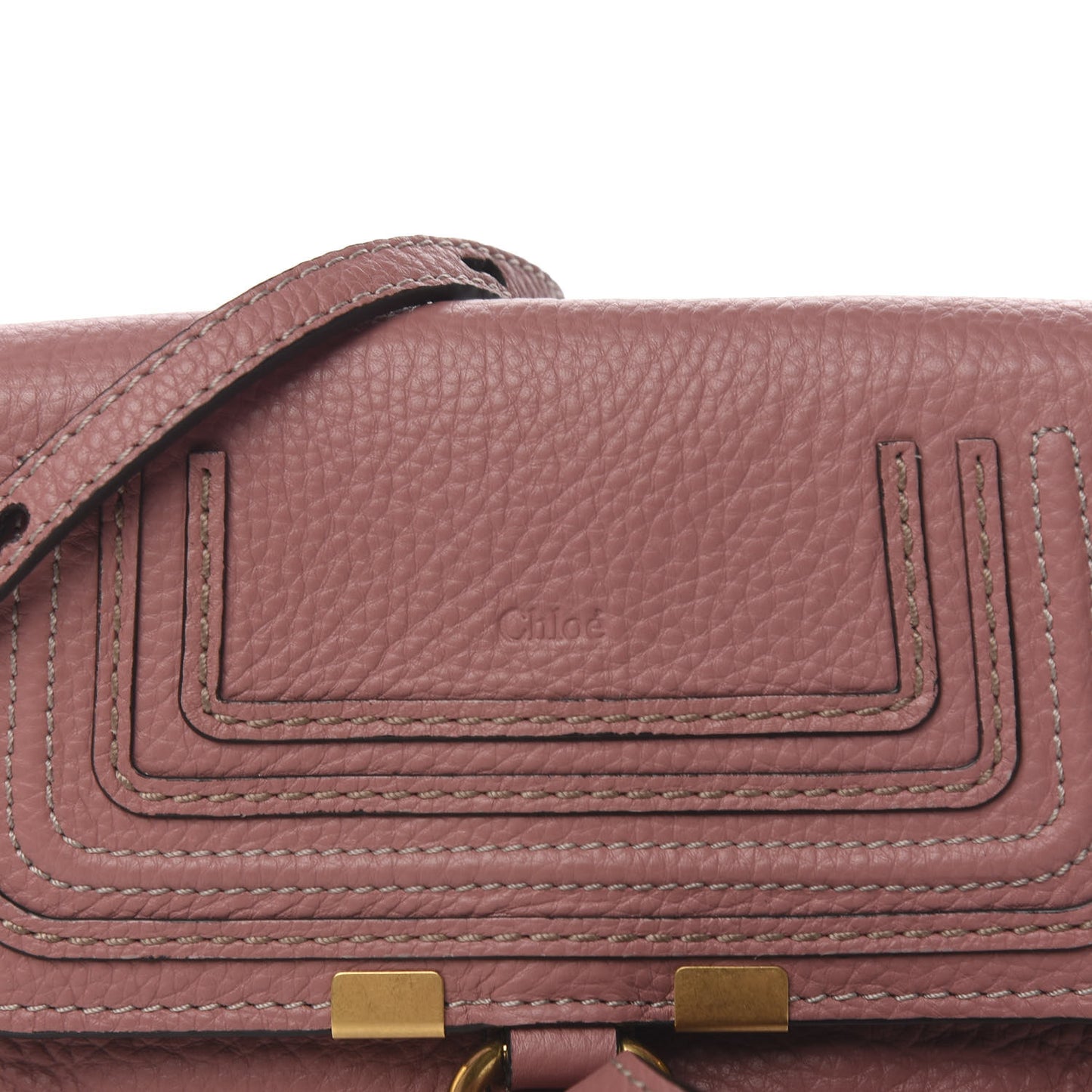 Calfskin Marcie Convertible Belt Bag Rusty Pink