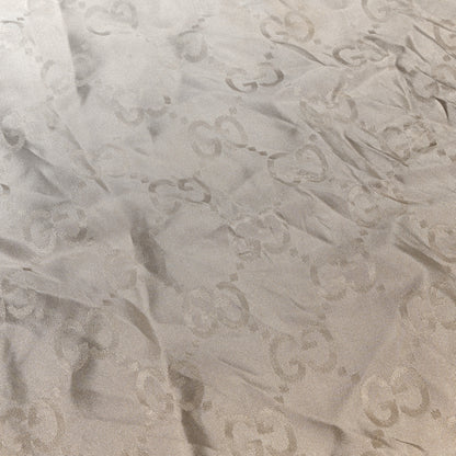 Gucci Silk GG Monogram Square Shawl Beige 6 of 6