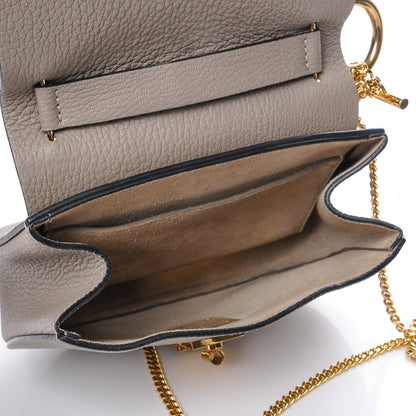 Chloe Grained Lambskin Mini Drew Shoulder Bag Motty Grey 5 of 9