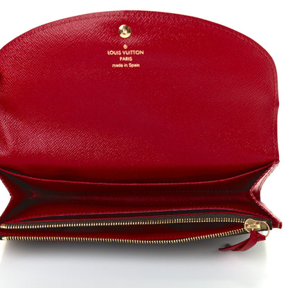 Louis Vuitton Damier Ebene Caissa Wallet Cherry 5 of 11