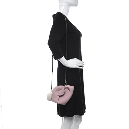 Loewe Calfskin Shearling Mini Bunny Crossbody Bag Pink 2 of 11
