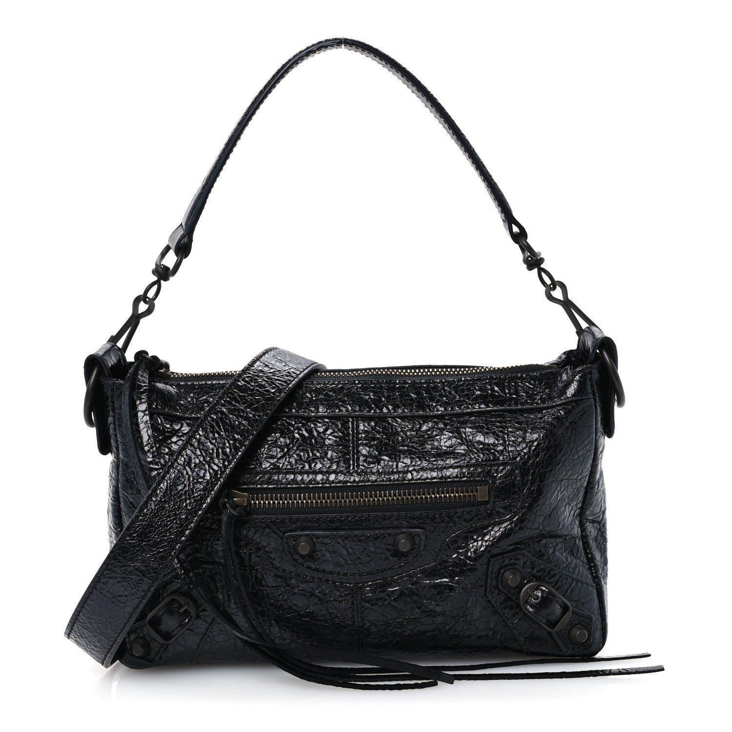 Balenciaga Agneau Arena Classic Hardware Mini Le City Moto Black 1 of 11