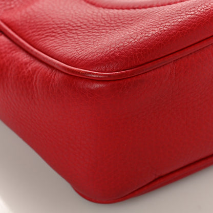 Gucci Pebbled Calfskin Small Soho Disco Bag Tabasco Red 8 of 12