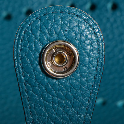 Hermes Taurillon Clemence Evelyne III PM Bleu Izmir 9 of 14