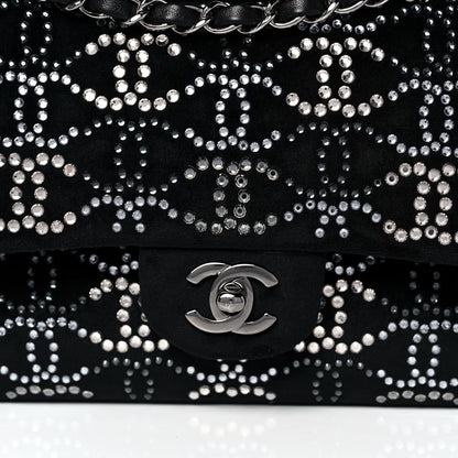 Chanel Velvet Crystal Medium Double Flap Black 8 of 12
