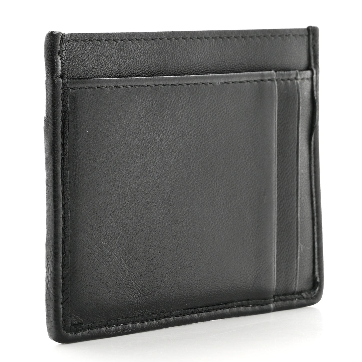 Nappa Matelasse Card Holder Black