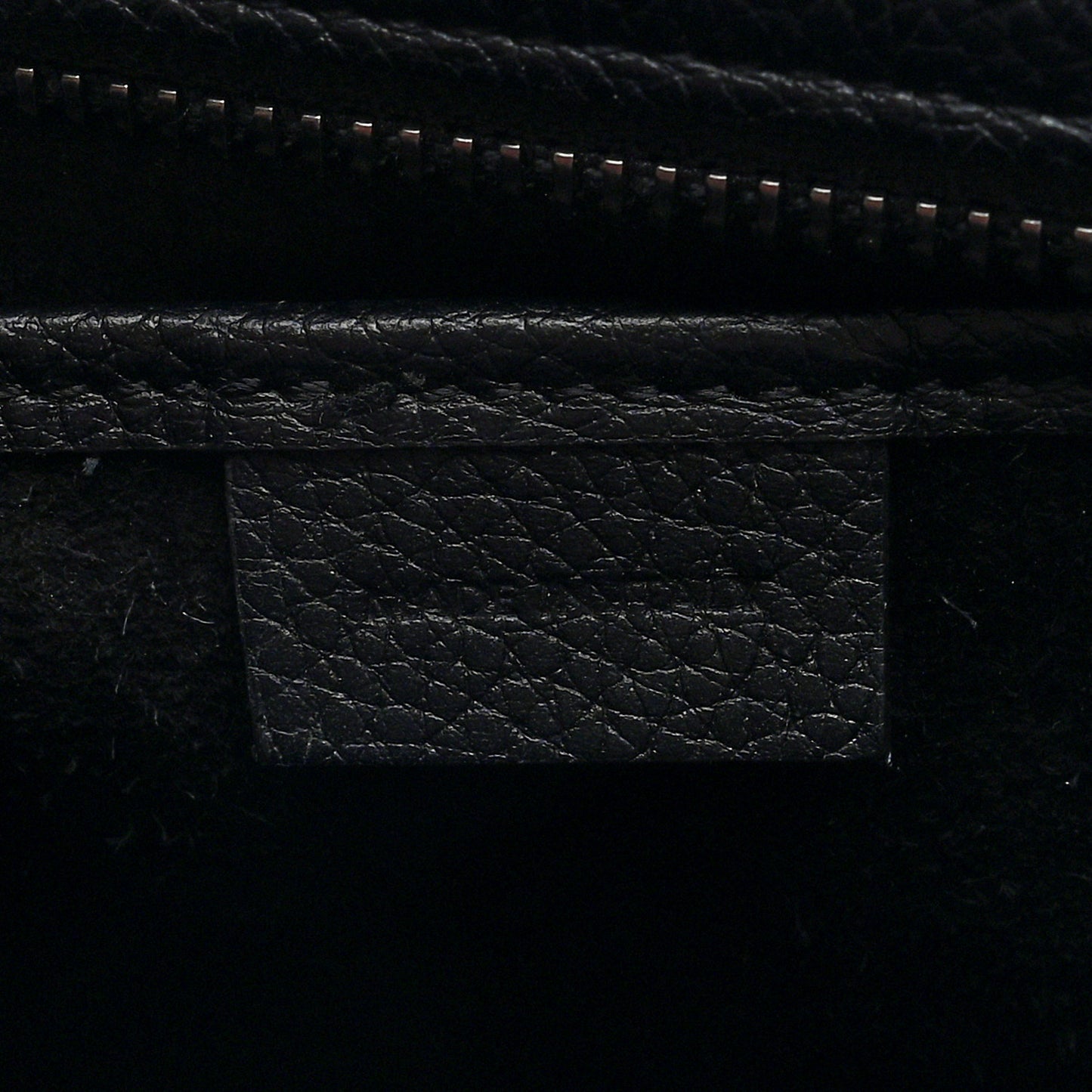 Drummed Calfskin Nano Luggage Black