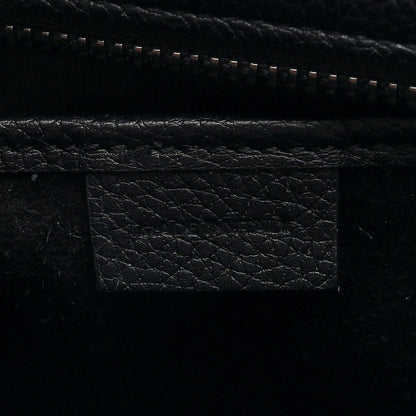 Celine Drummed Calfskin Nano Luggage Black 6 of 10