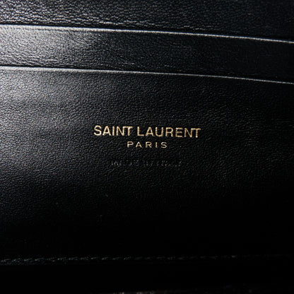 Saint Laurent Grain De Poudre Matelasse Monogram Mini Lou Camera Bag Black 6 of 11