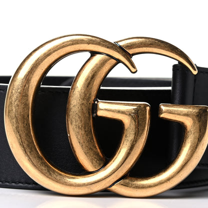 Gucci Calfskin Double G 40mm Belt 80 32 Black 3 of 5