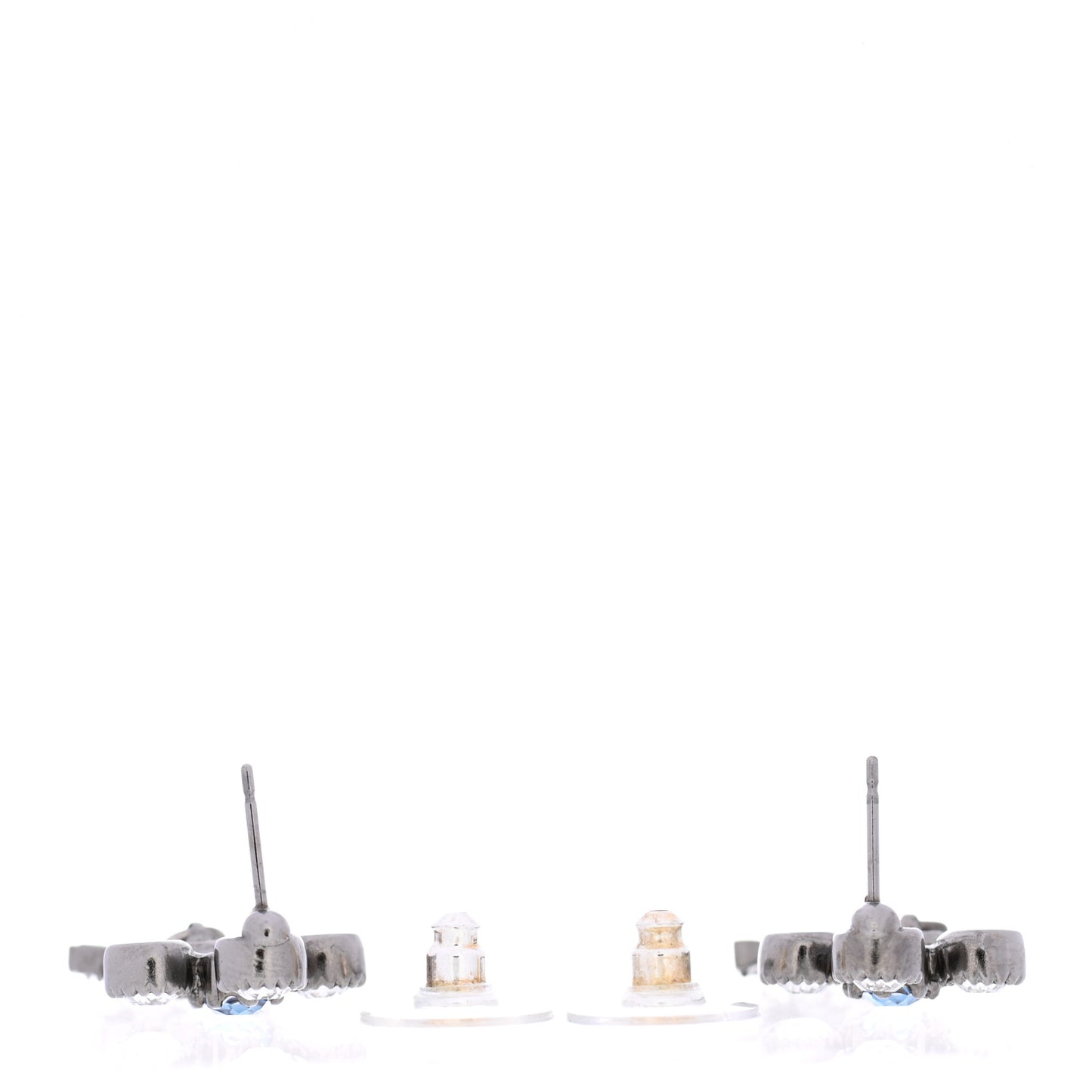 Ruthenium Crystal CC Drop Earrings