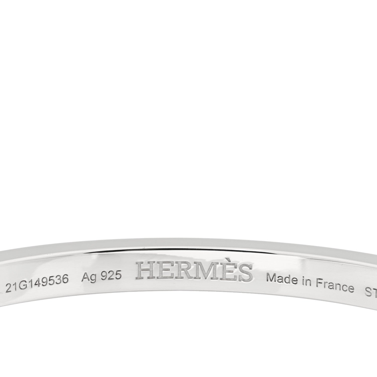 Hermes Sterling Silver Clou de Forge Bracelet ST 3 of 3